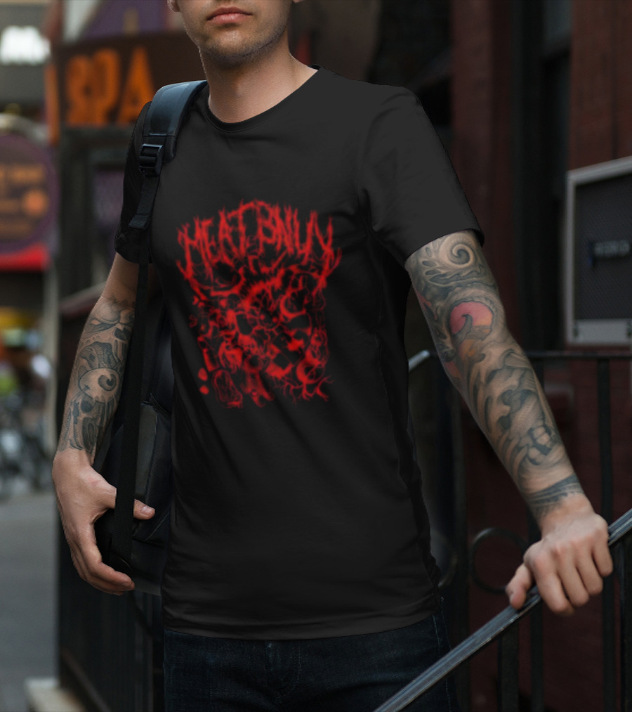 MEAT BNUBY Red Distorted T-Shirt