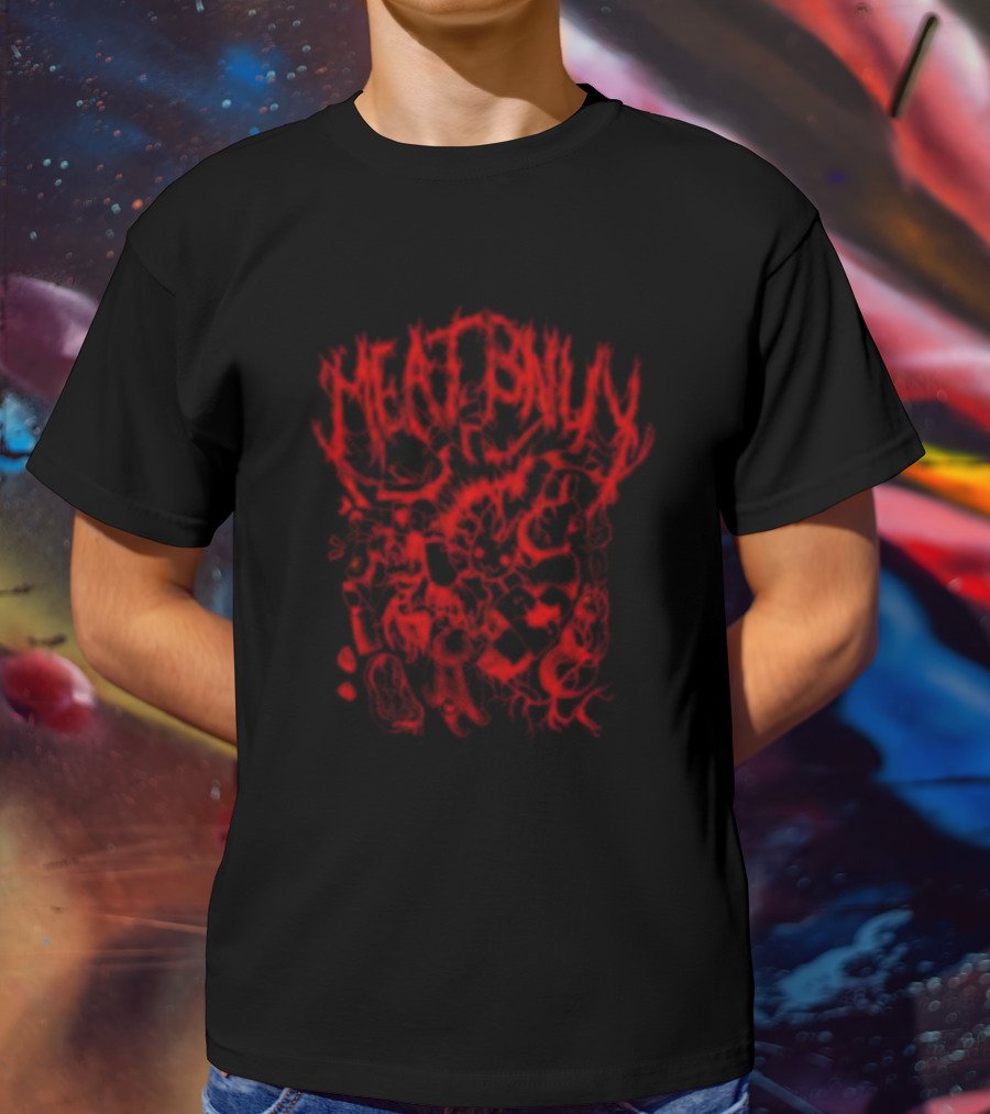 MEAT BNUBY Red Distorted T-Shirt