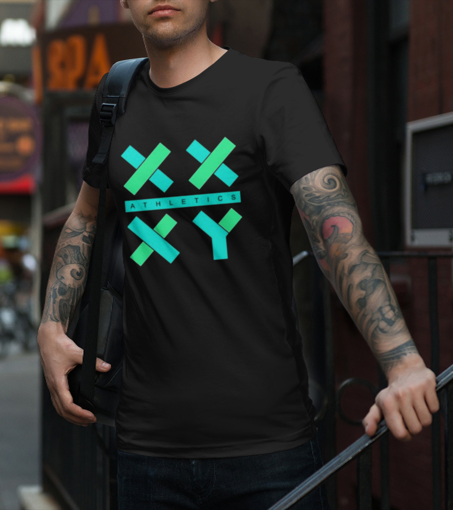 Xx Xy Athletics Neon Geometric T-Shirt