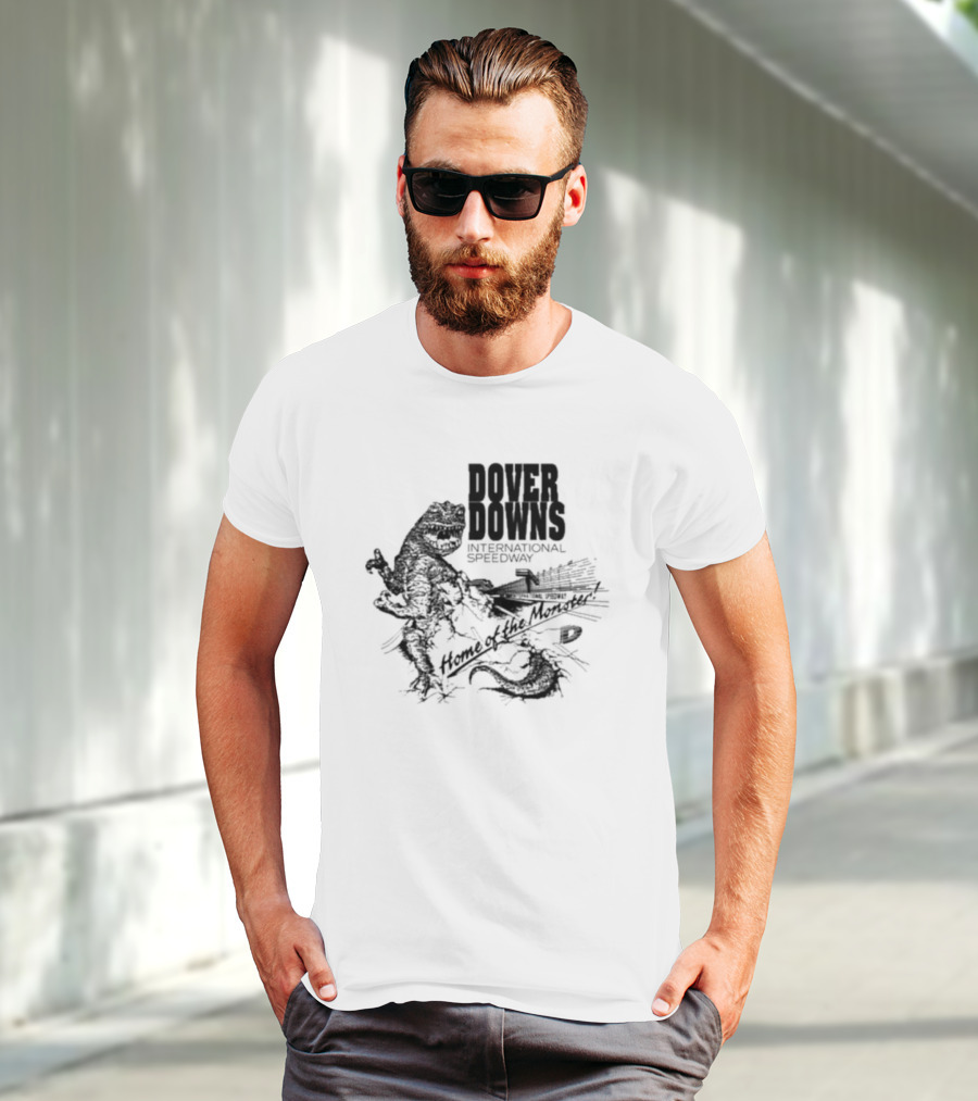 Dover Downs International Speedway Home Of The Monster Roaring Dinosaur And Racing Track T-Shirt