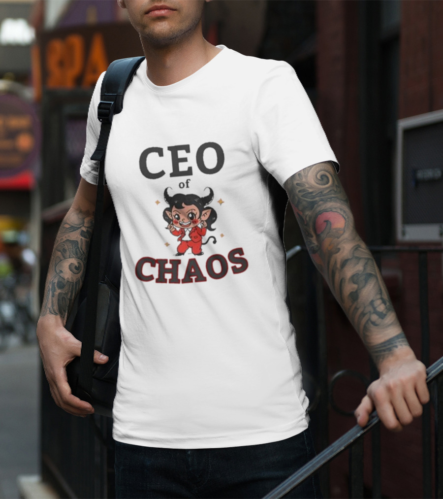 CEO Of Chaos Firepetalsco Little Devil Character T-Shirt