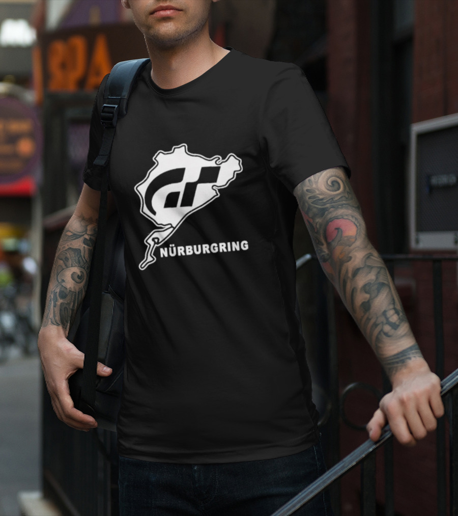 Gran Turismo Nürburgring Track Outline T-Shirt
