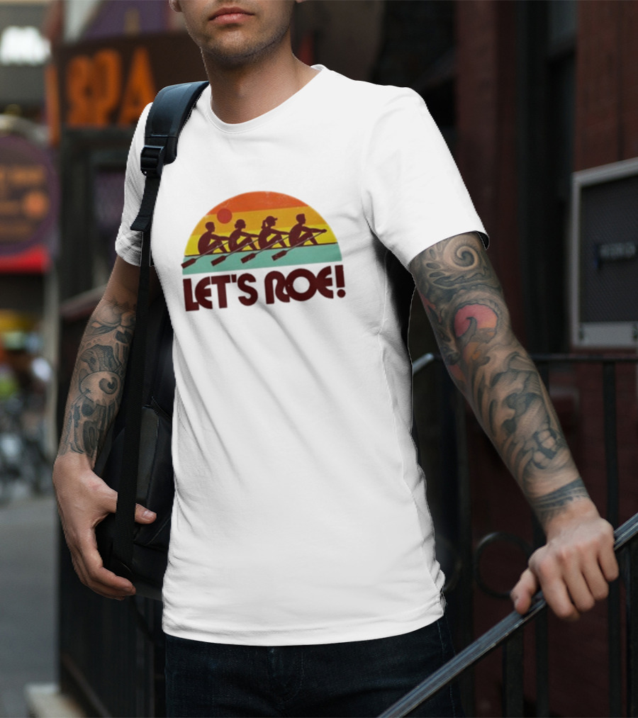 Let’s Roe Vintage Rowing Team Sunset T-Shirt