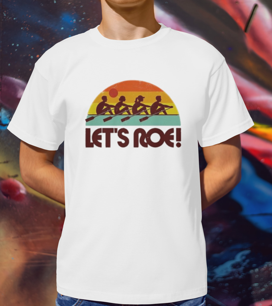 Let’s Roe Vintage Rowing Team Sunset T-Shirt