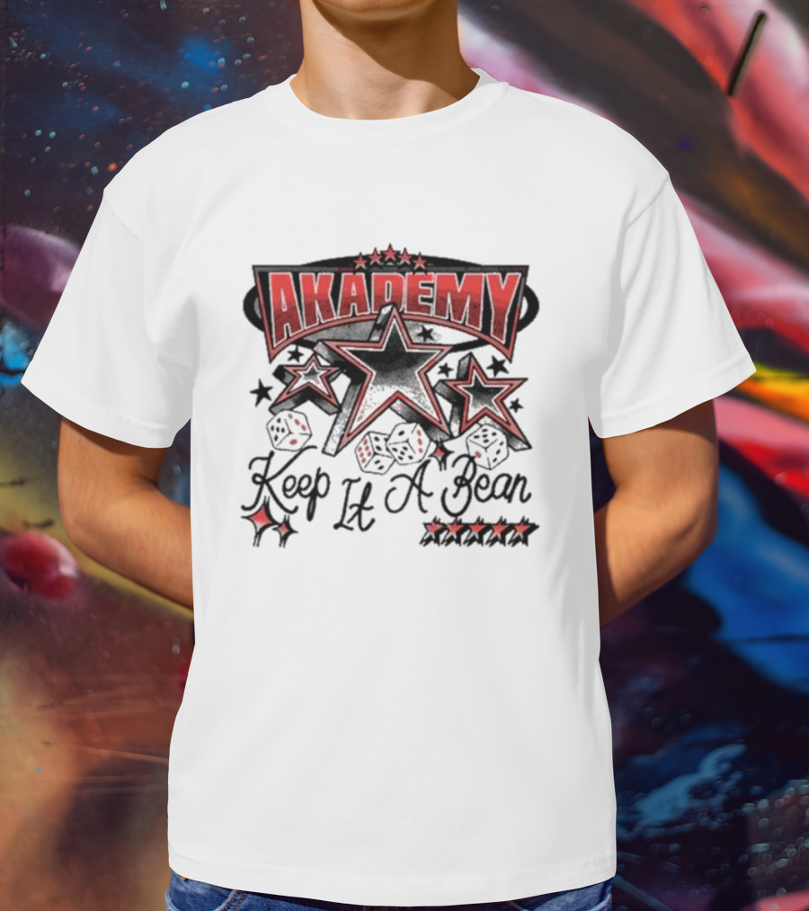 AKADEMY Keep It A Bean Dice And Stars T-Shirt