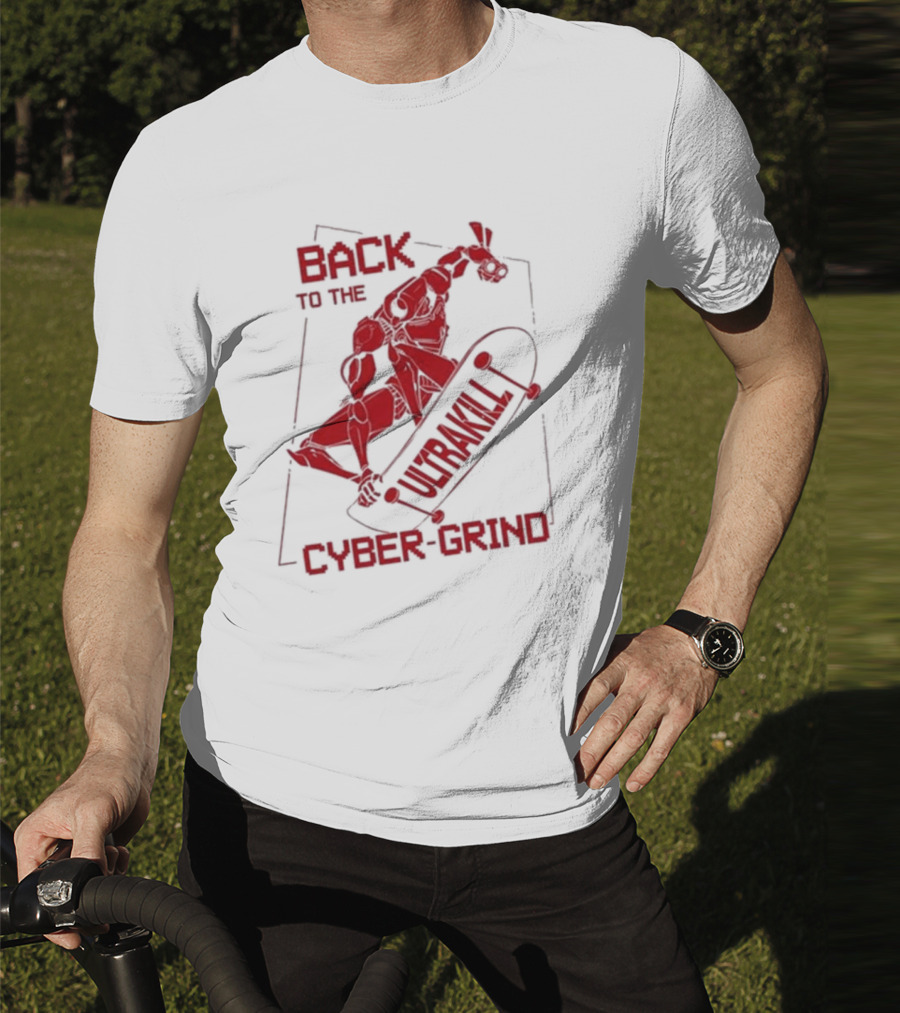 Back To The Ultrakill Cyber Grind Skateboarder De Sports Ultrakill T-Shirt