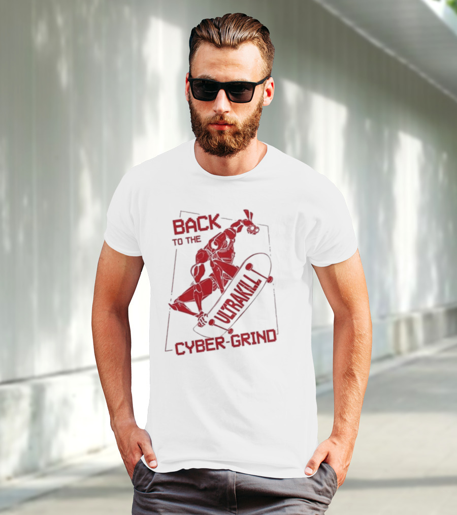 Back To The Ultrakill Cyber Grind Skateboarder De Sports Ultrakill T-Shirt