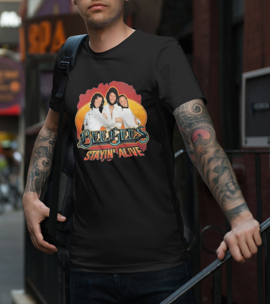 Bee Gees Stayin’ Alive Classic Iconic Group T-Shirt