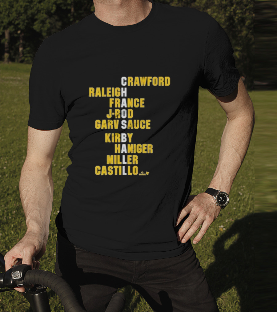 Crawford Raleigh France J-Rod Garv Sauce Kirby Haniger Miller Castillo Chaos Ball Names T-Shirt