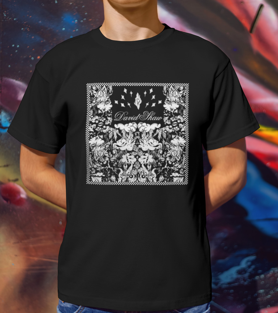 David Shaw Symmetrical Black White T-Shirt