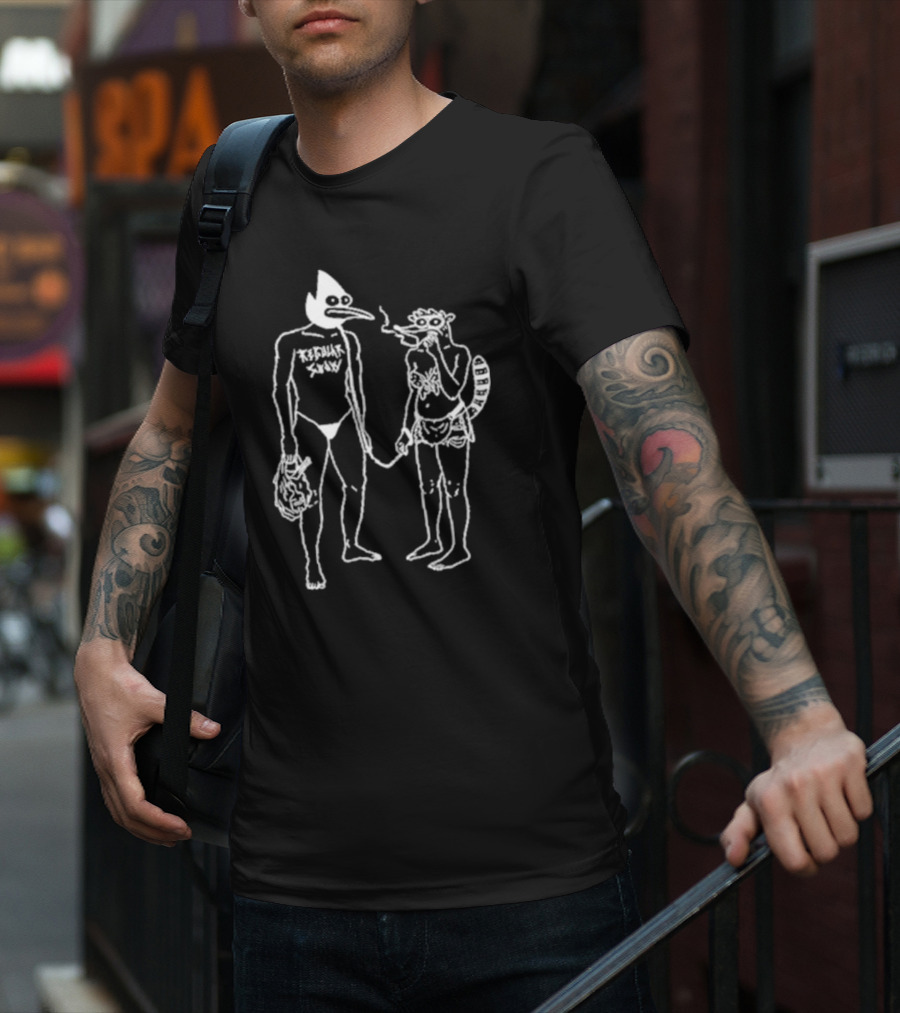 Death Grips Regular Show Sketch Money Store Fusion T-Shirt