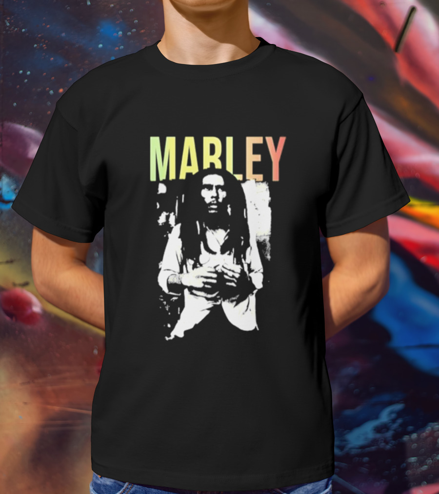 MARLEY Bob Marley Band Iconic Reggae Legend T-Shirt