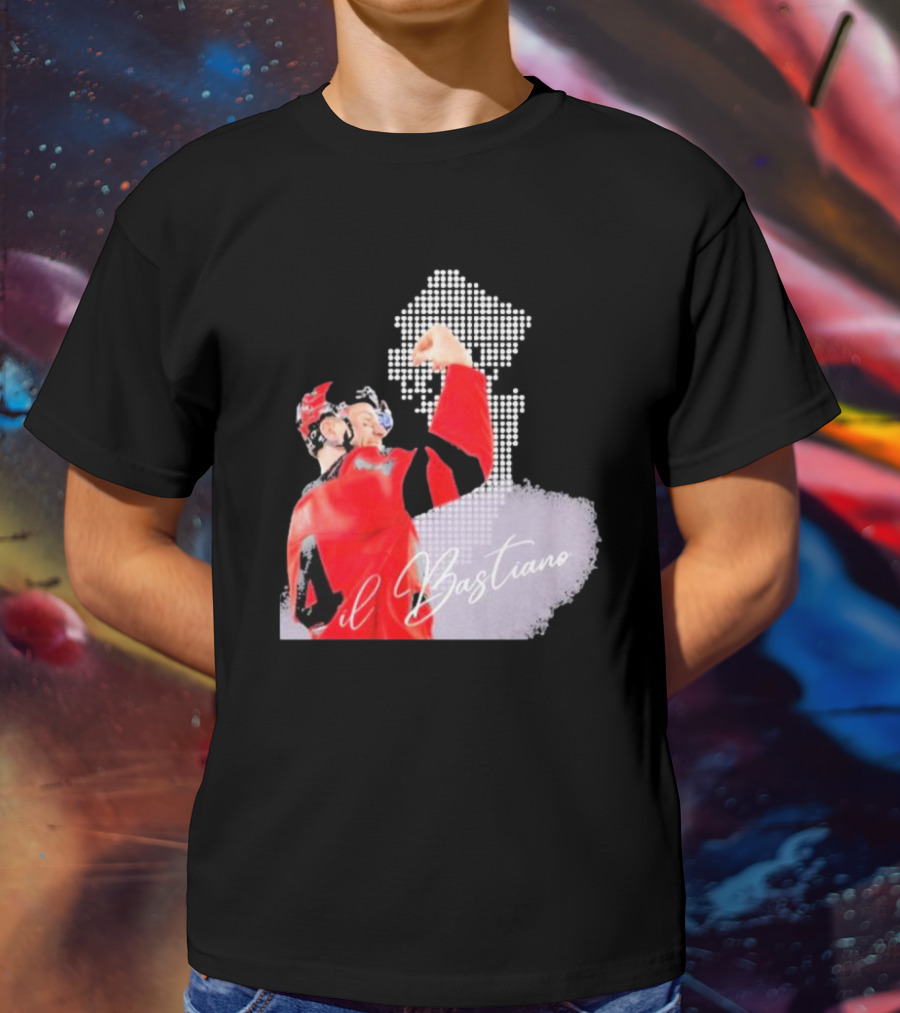 Il Bastiano Number 4 Hockey Celebration Signature T-Shirt