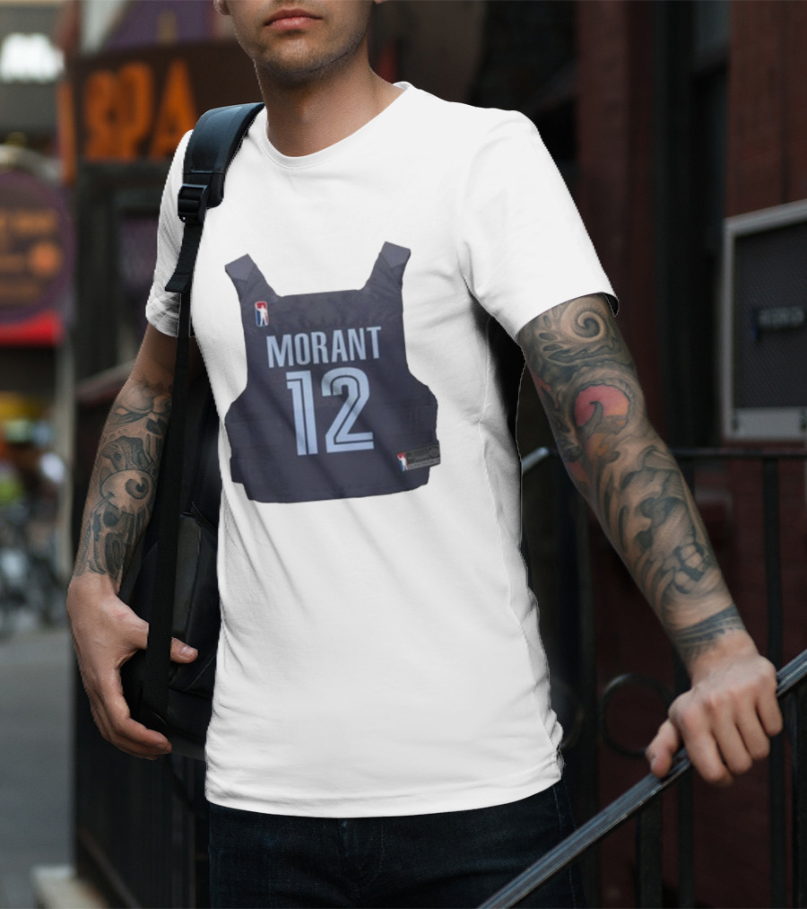 Morant 12 Bulletproof Vest Jersey NBA T-Shirt