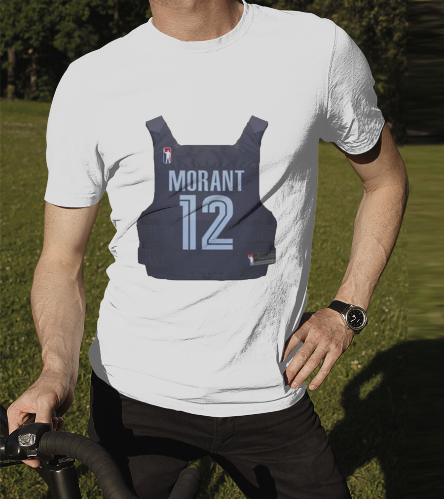 Morant 12 Bulletproof Vest Jersey NBA T-Shirt
