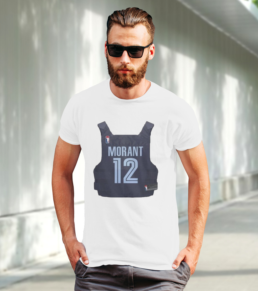 Morant 12 Bulletproof Vest Jersey NBA T-Shirt