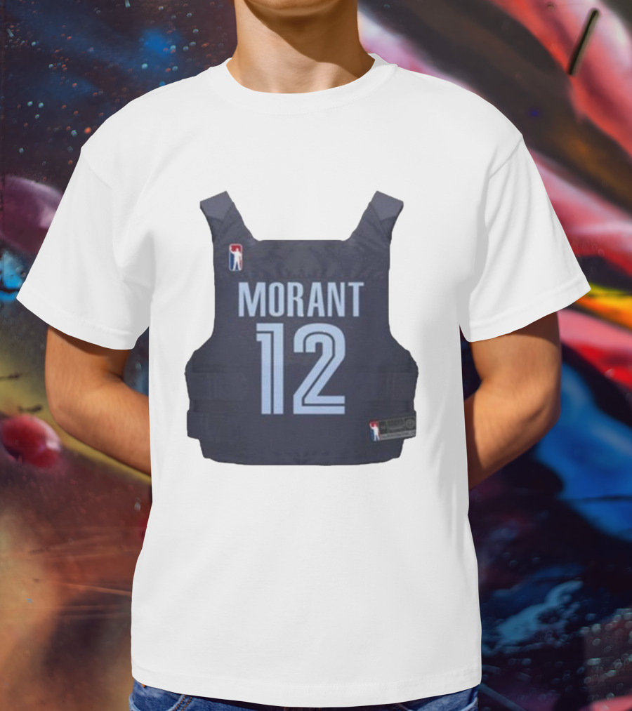 Morant 12 Bulletproof Vest Jersey NBA T-Shirt