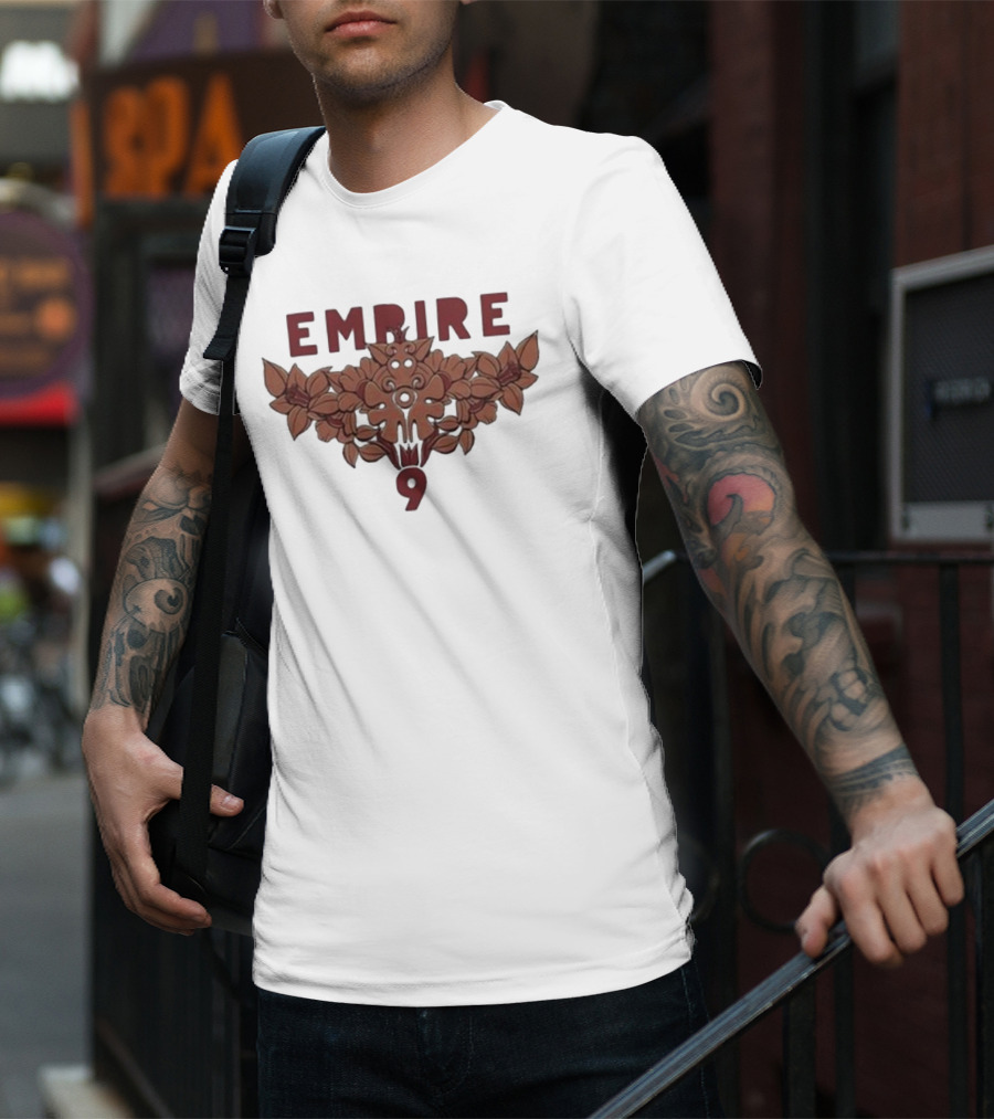 Empire 9 Washeado Khaki Floral T-Shirt