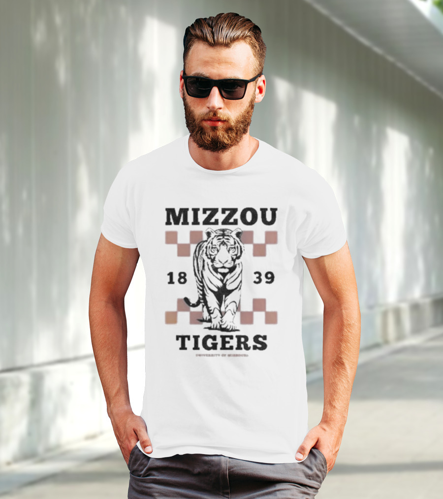 Mizzou Tigers Walking Tiger 1839 University Of Missouri T-Shirt