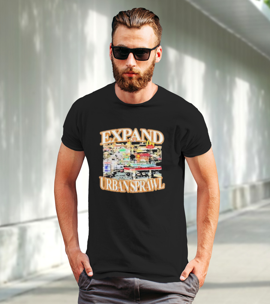 Barely Legal Expand Urban Sprawl McDonald's Fast Food Chain Iconic Neon Signs T-Shirt