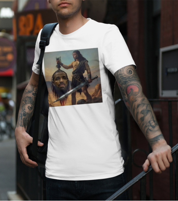 Hermainem Kendrick Holding Drake’s Head In Epic Scene T-Shirt
