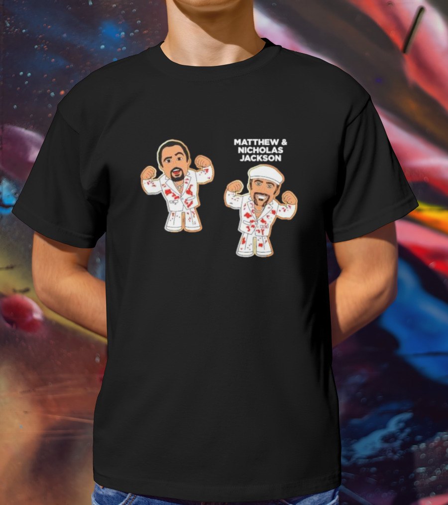 Matthew And Nicholas Jackson Micro Brawlers Wrestlers With Matching Outfits T-Shirt