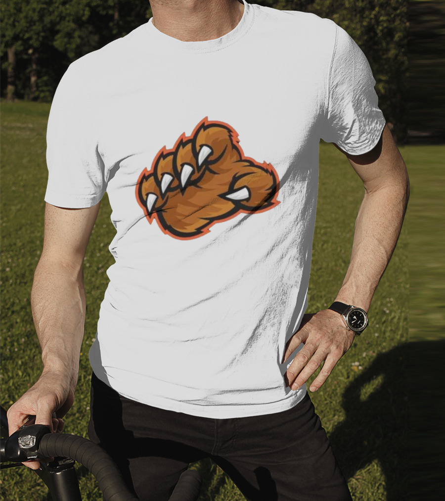 Chicago Bears The Claw Paw Logo Retro Football Fan Gear T-Shirt