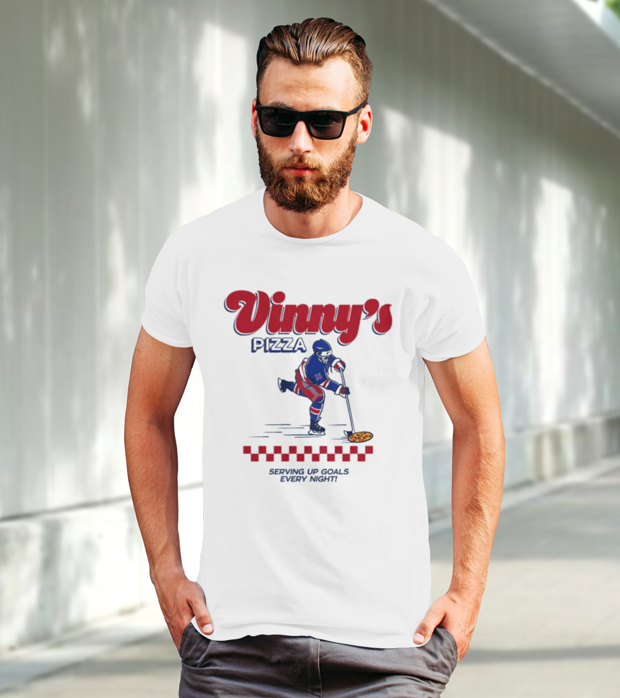 Vinny’s Pizza Hockey Serving Up Goals Every Night T-Shirt