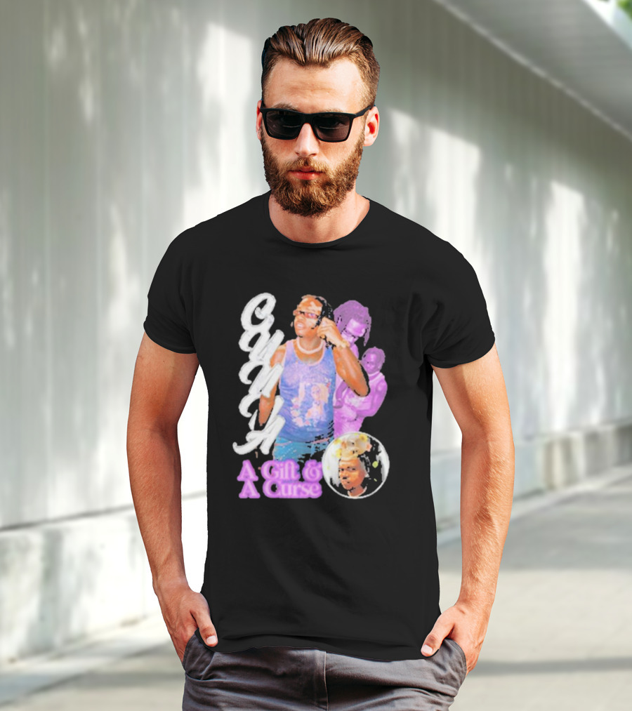 Wunna A Gift And A Curse Graphic Style Text And Portraits T-Shirt