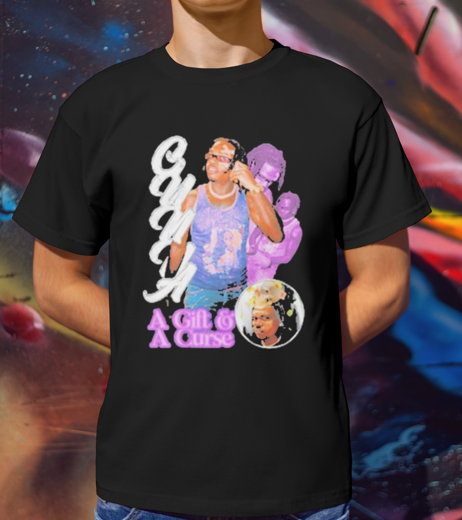 Wunna A Gift And A Curse Graphic Style Text And Portraits T-Shirt