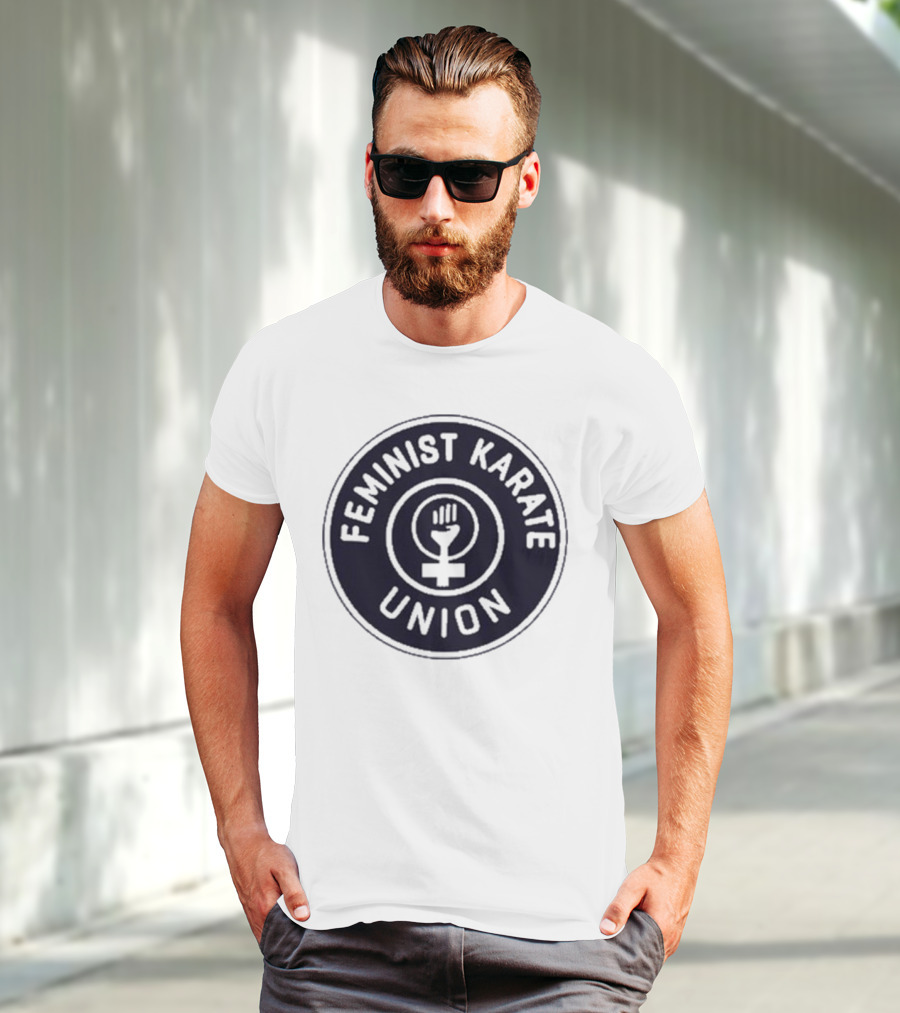 Feminist Karate Union Symbol With Raised Fist T-Shirt