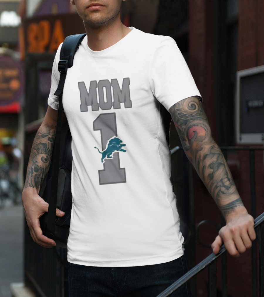 Detroit Lions Number 1 Mom T-Shirt