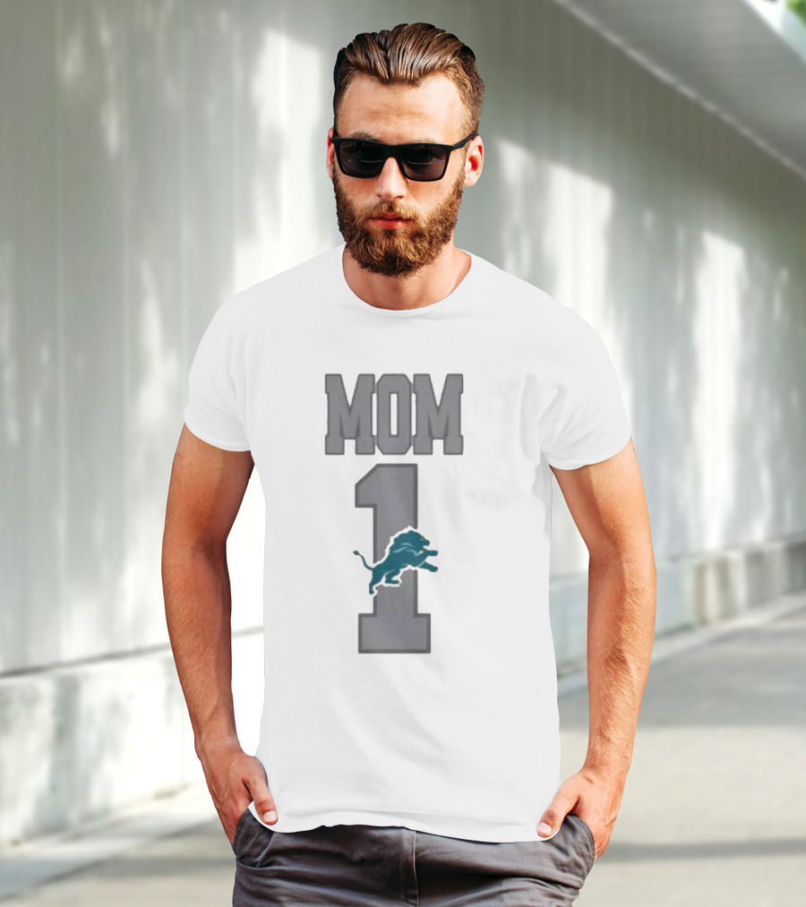 Detroit Lions Number 1 Mom T-Shirt