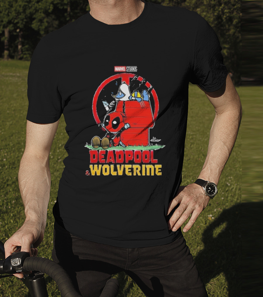 Marvel Studios Deadpool And Wolverine Peanuts Snoopy Crossover T-Shirt