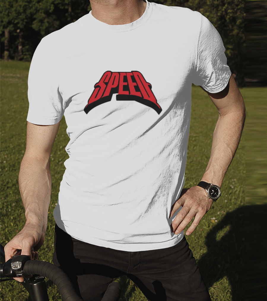 Speed Red Bold Arch Logo T-Shirt