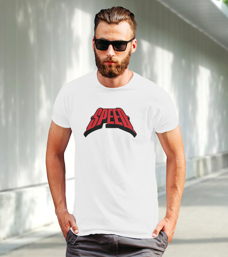 Speed Red Bold Arch Logo T-Shirt