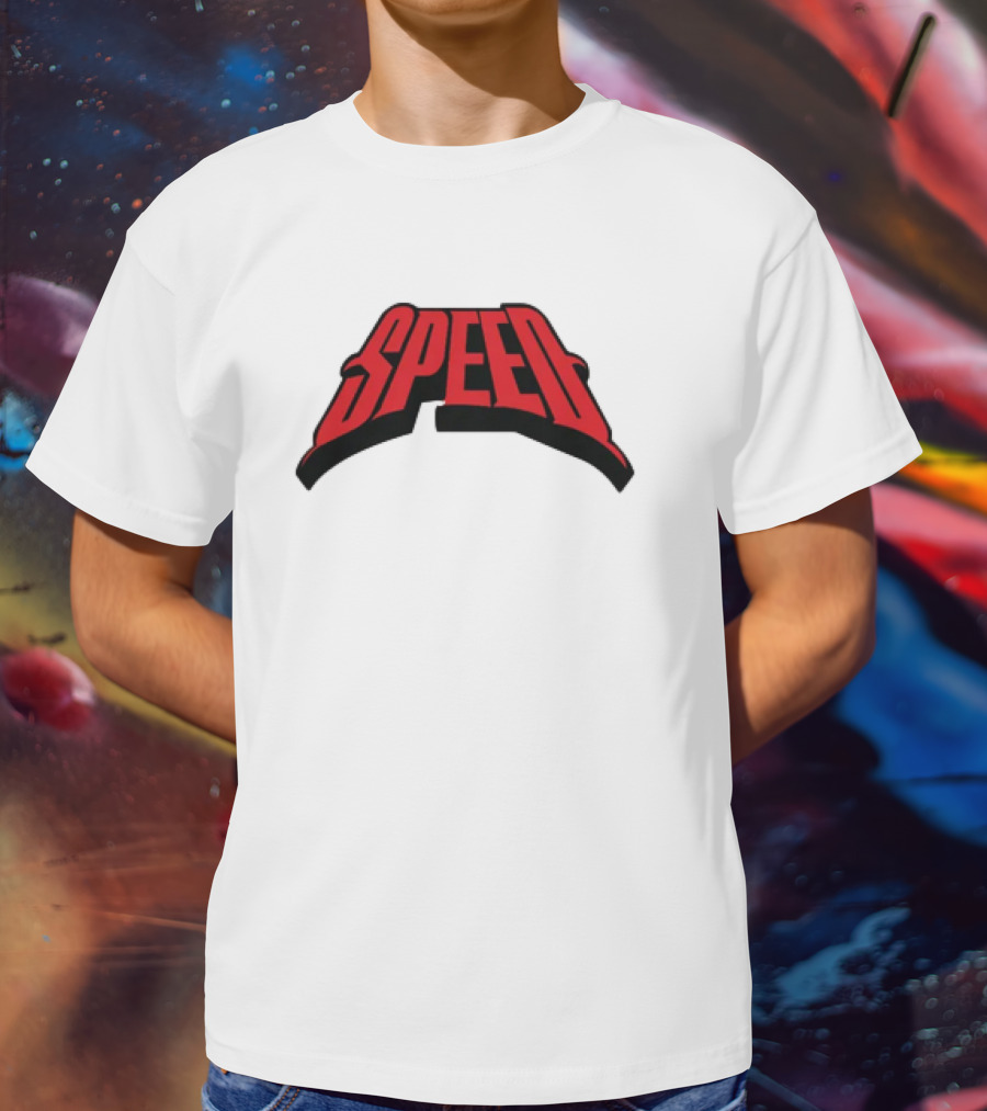 Speed Red Bold Arch Logo T-Shirt