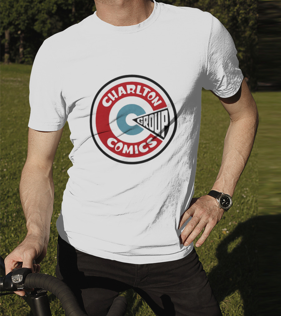 Charlton Comics Group Vintage Logo Circle Emblem T-Shirt