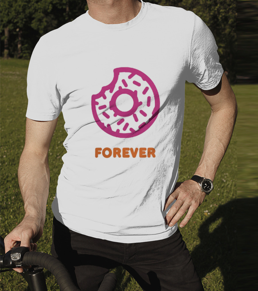 Dunkin Donut Forever Merch Pink Sprinkled T-Shirt