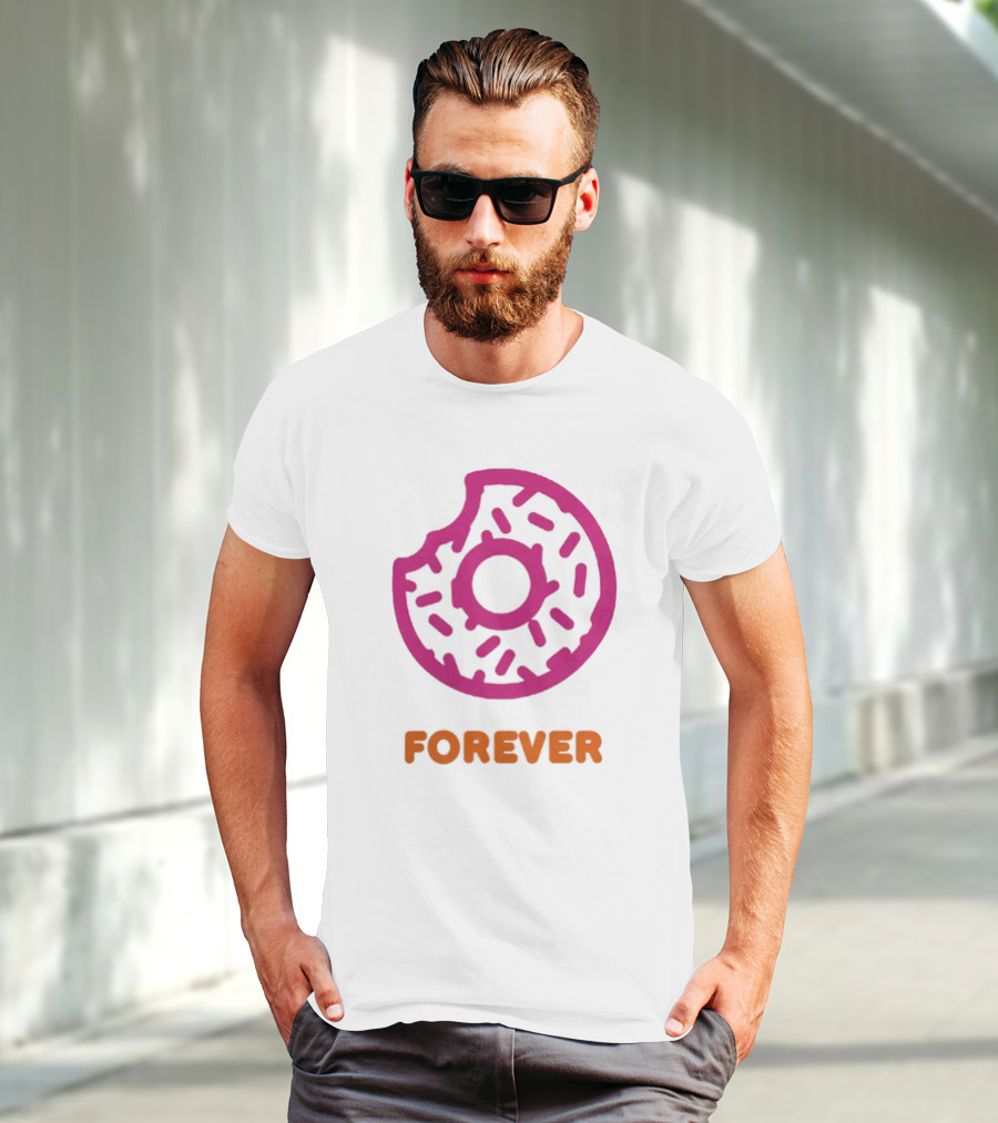 Dunkin Donut Forever Merch Pink Sprinkled T-Shirt