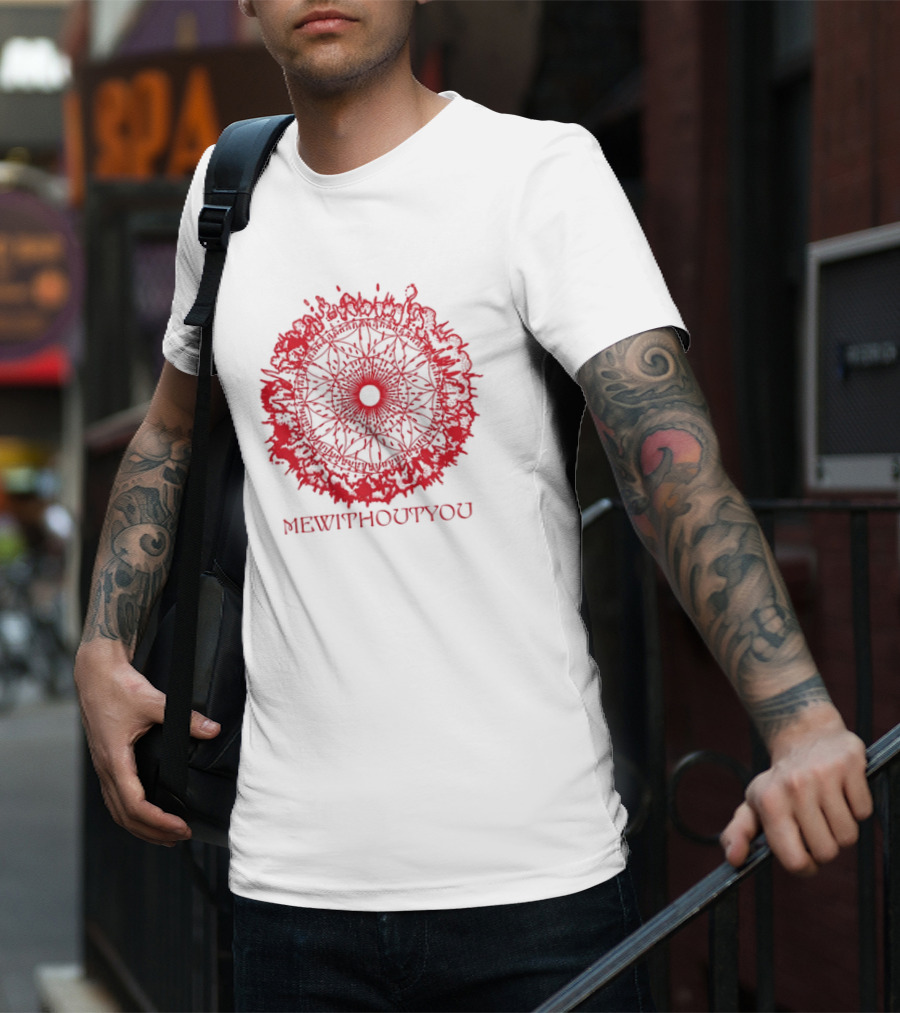 Mewithoutyou Red Symbolic Mandala T-Shirt