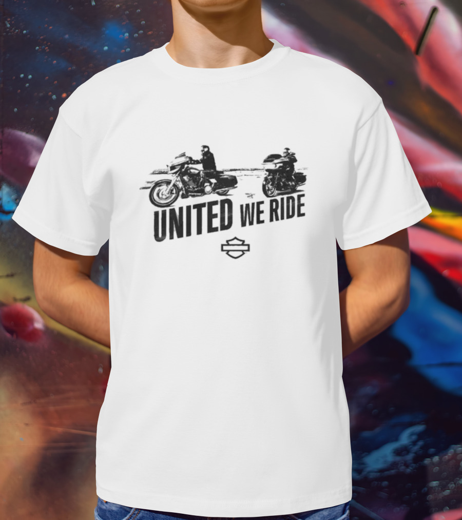 United We Ride Classic Motorbike T-Shirt