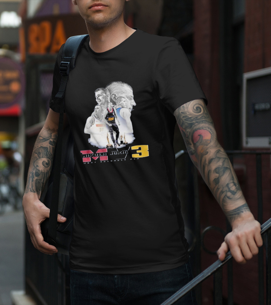 Nikola Jokic MVP 3 Basketball Star Denver Nuggets Most Valuable Player T-Shirt