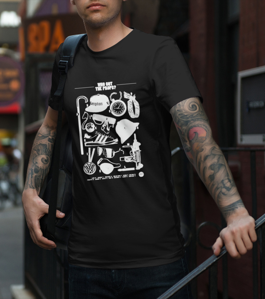 Who Got The Props Gangster Fashion Compton Style Retro VW Symbolic Elements T-Shirt