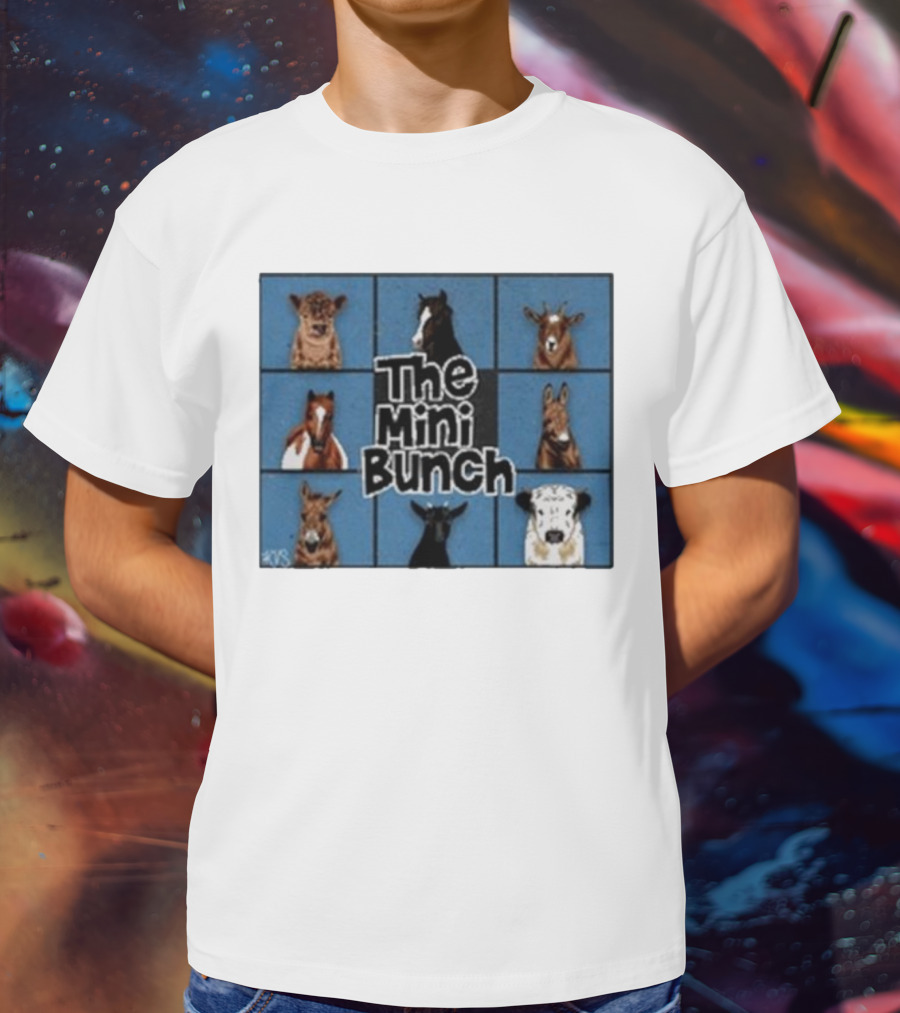 The Mini Bunch Nine Cartoon Animal Portraits T-Shirt