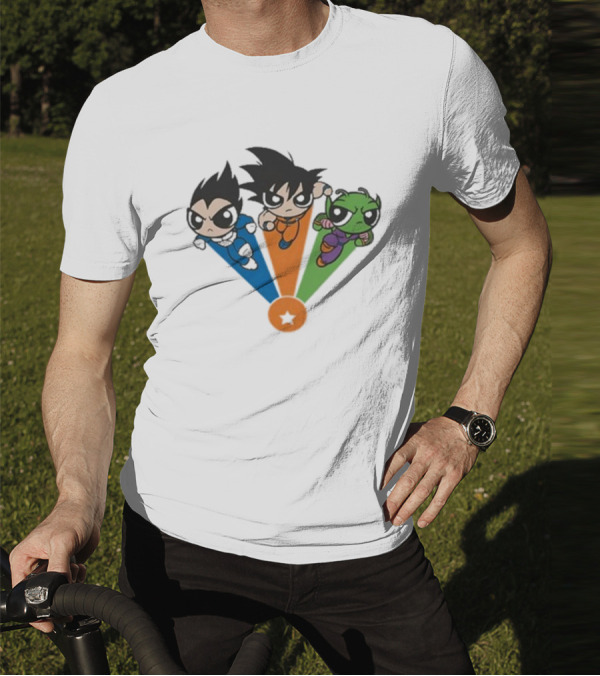 Geek Covers Powerball Boyz Anime Fusion Trio Jump T-Shirt