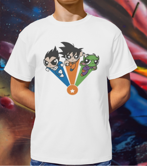 Geek Covers Powerball Boyz Anime Fusion Trio Jump T-Shirt