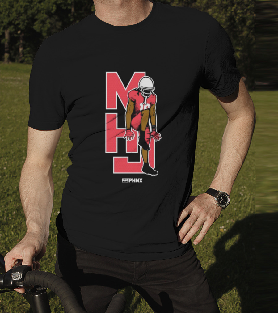 MHJ PHNX Cardinals Football Player Iconic Pose T-Shirt