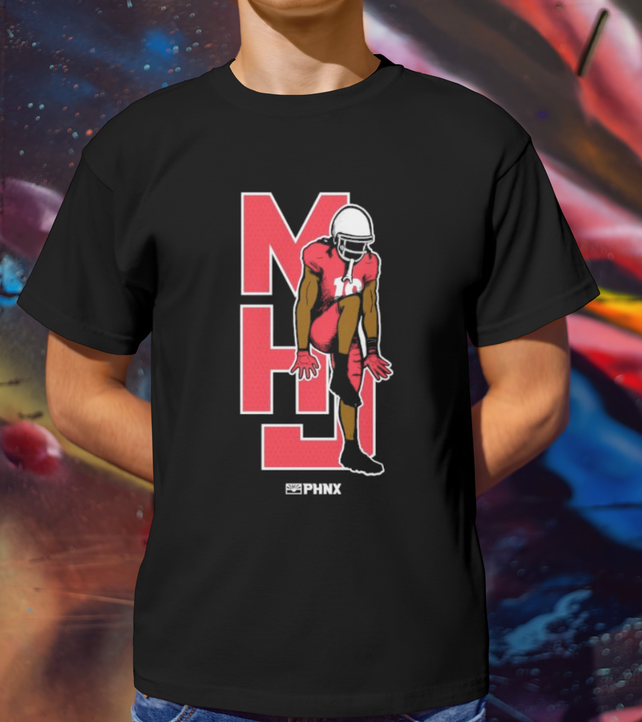 MHJ PHNX Cardinals Football Player Iconic Pose T-Shirt