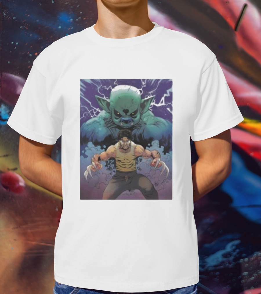 Rick Glassman Rick And Goblin Wolverine Style Fantasy T-Shirt